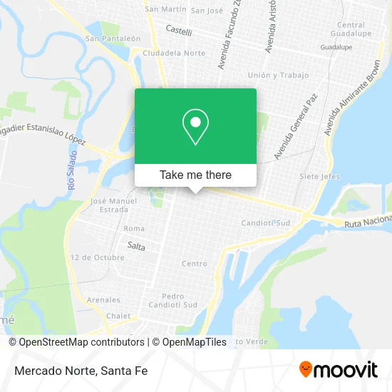 Mercado Norte map