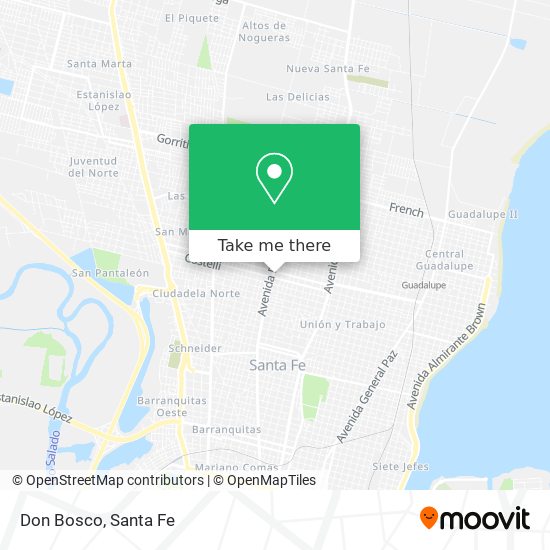 Mapa de Don Bosco