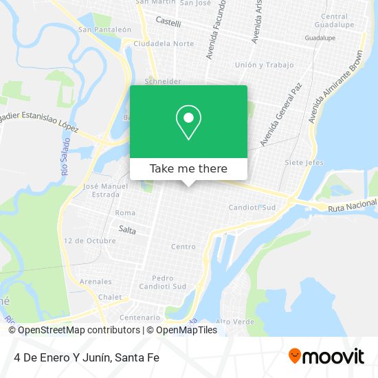 4 De Enero Y Junín map