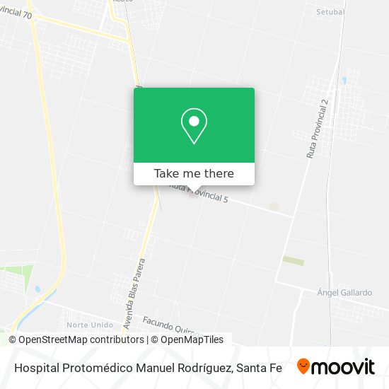 Hospital Protomédico Manuel Rodríguez map