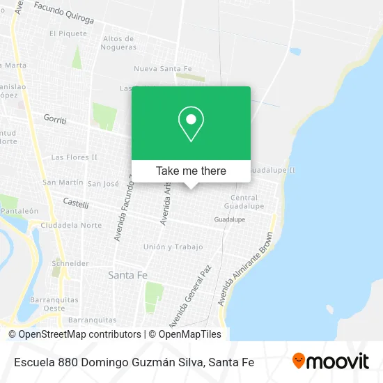 Escuela 880 Domingo Guzmán Silva map