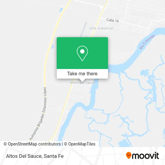 Altos Del Sauce map
