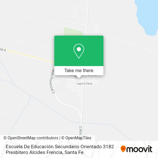 Escuela De Educación Secundario Orientado 3182 Presbitero Alcides Frencia map