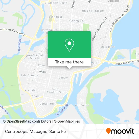 Centrocopia Macagno map