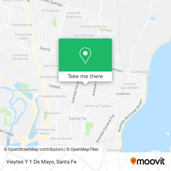 Mapa de Vieytes Y 1 De Mayo
