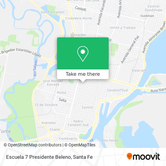 Escuela 7 Presidente Beleno map