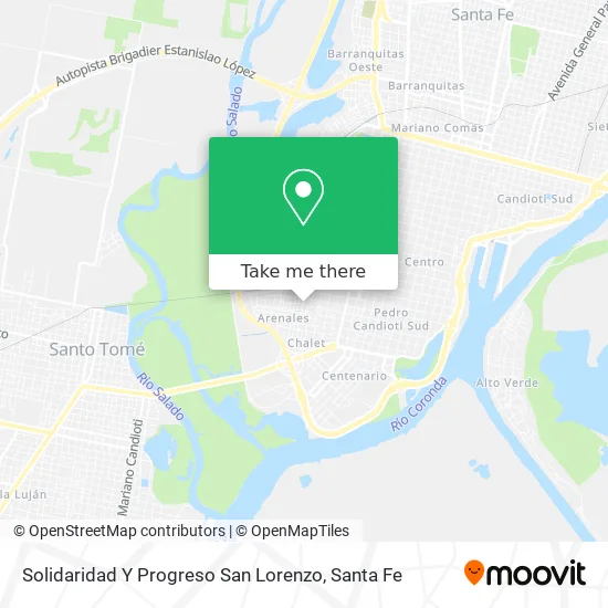 Solidaridad Y Progreso San Lorenzo map