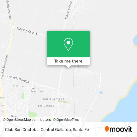 Mapa de Club San Cristobal Central Gallardo