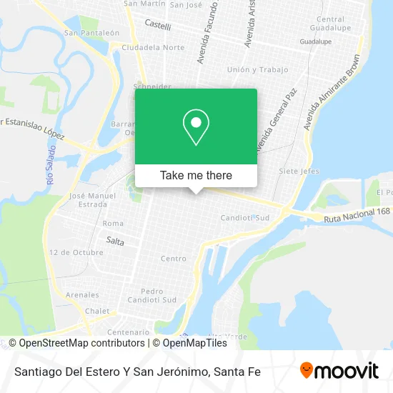 Santiago Del Estero Y San Jerónimo map