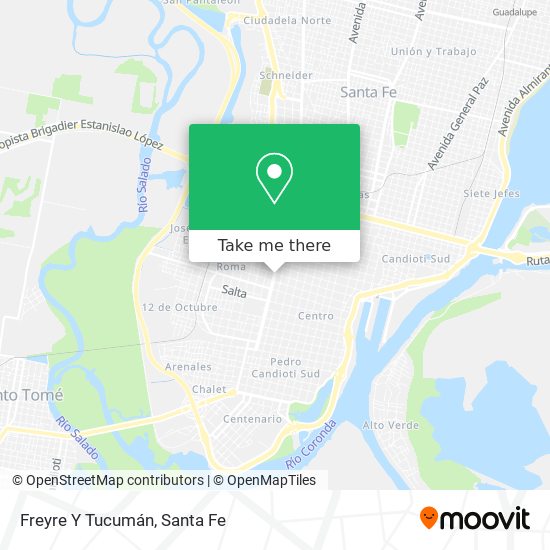 Freyre Y Tucumán map