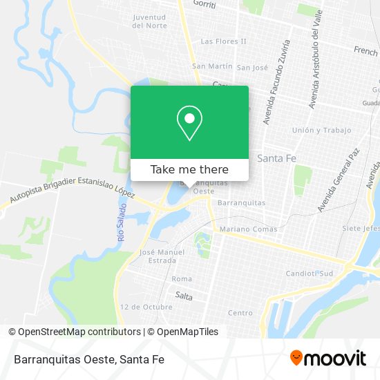 Mapa de Barranquitas Oeste