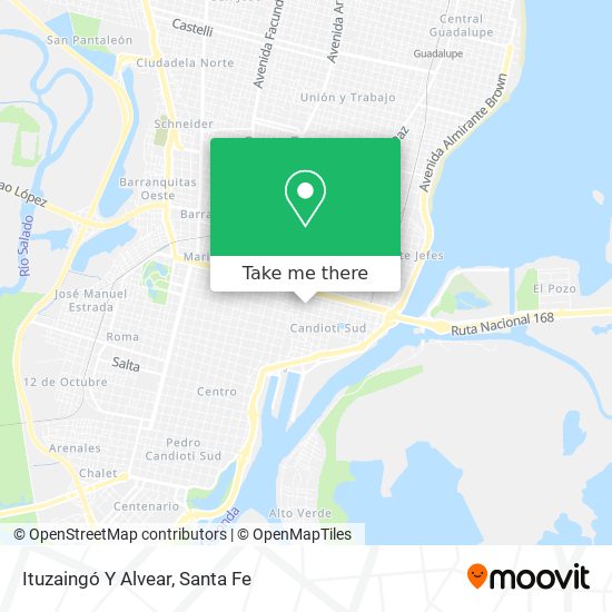 Ituzaingó Y Alvear map