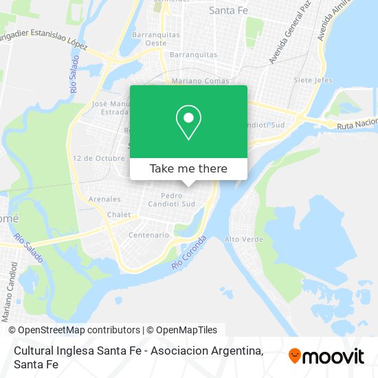 Mapa de Cultural Inglesa Santa Fe - Asociacion Argentina