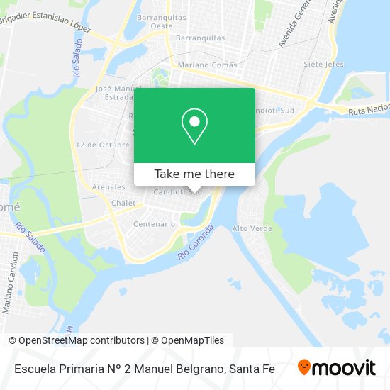 Mapa de Escuela Primaria Nº 2 Manuel Belgrano