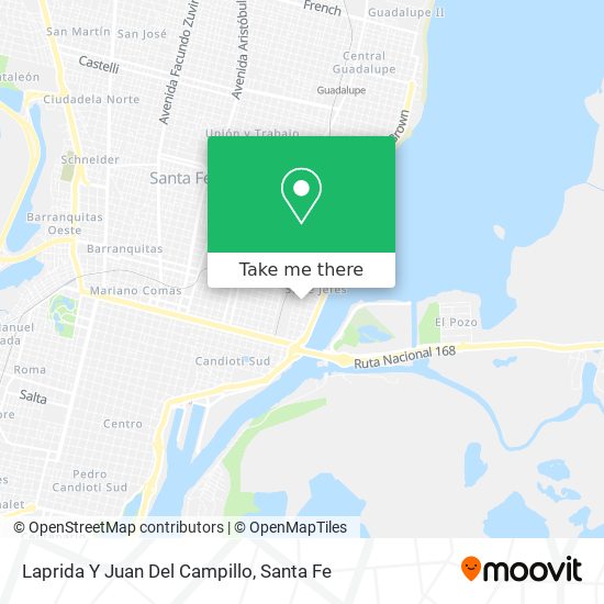 Laprida Y Juan Del Campillo map