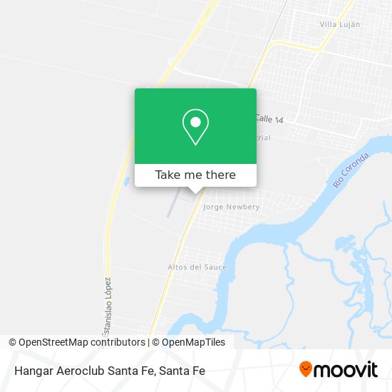 Hangar Aeroclub Santa Fe map