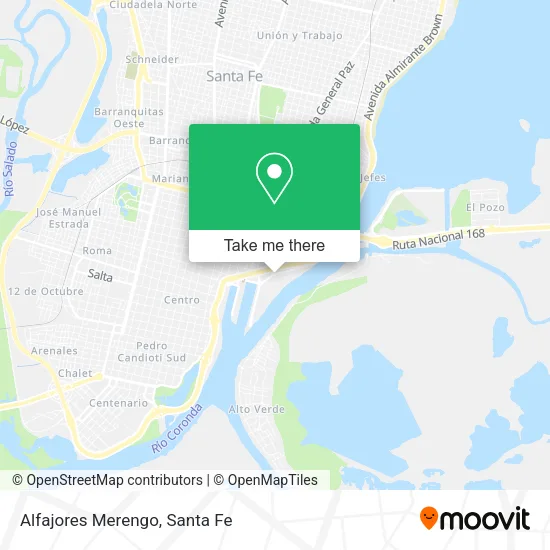 Mapa de Alfajores Merengo