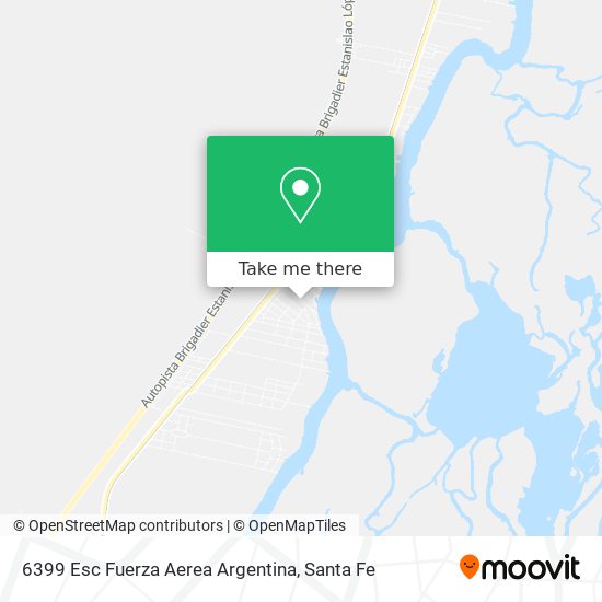 Mapa de 6399 Esc Fuerza Aerea Argentina