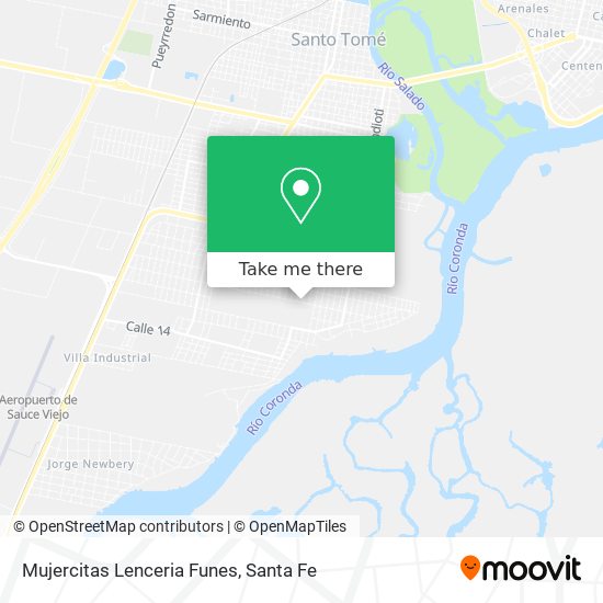 Mapa de Mujercitas Lenceria Funes