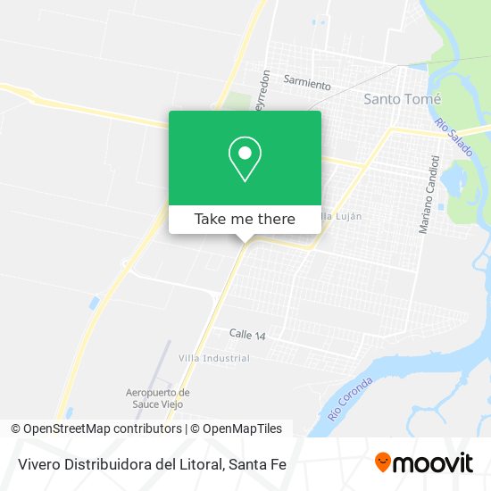 Vivero Distribuidora del Litoral map
