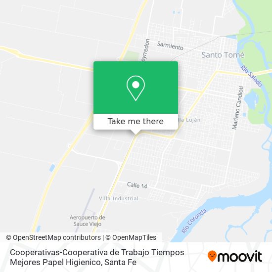 Cooperativas-Cooperativa de Trabajo Tiempos Mejores Papel Higienico map