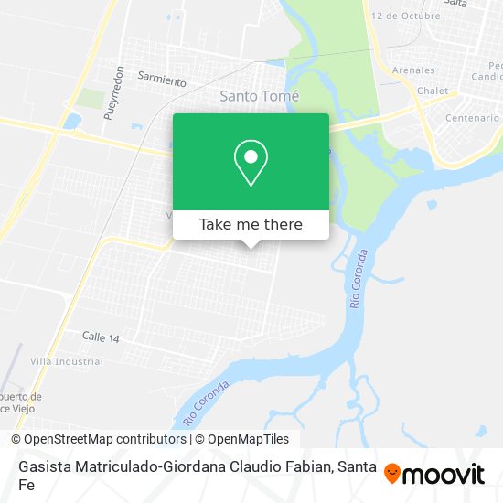 Mapa de Gasista Matriculado-Giordana Claudio Fabian