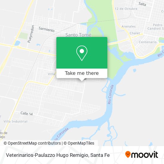 Veterinarios-Paulazzo Hugo Remigio map