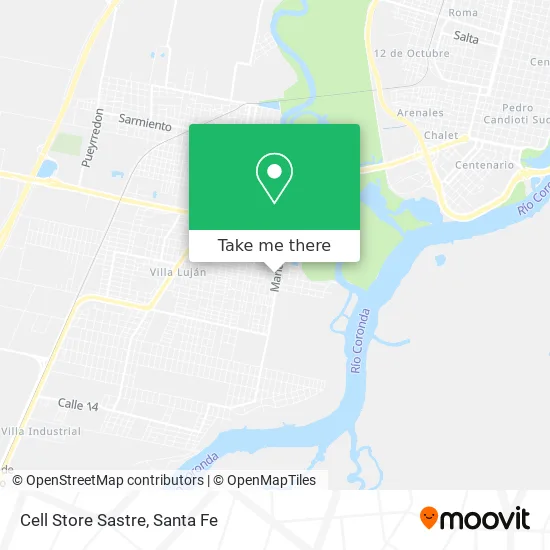 Cell Store Sastre map