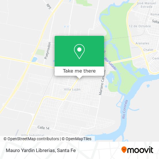 Mapa de Mauro Yardin Librerias