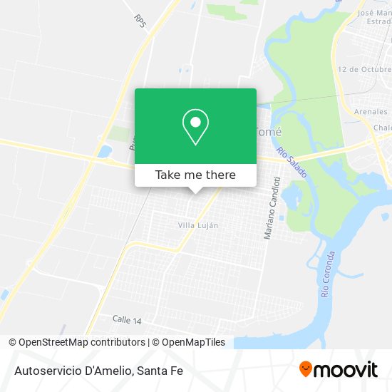 Autoservicio D'Amelio map