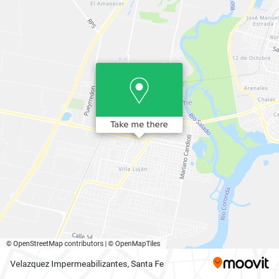 Velazquez Impermeabilizantes map