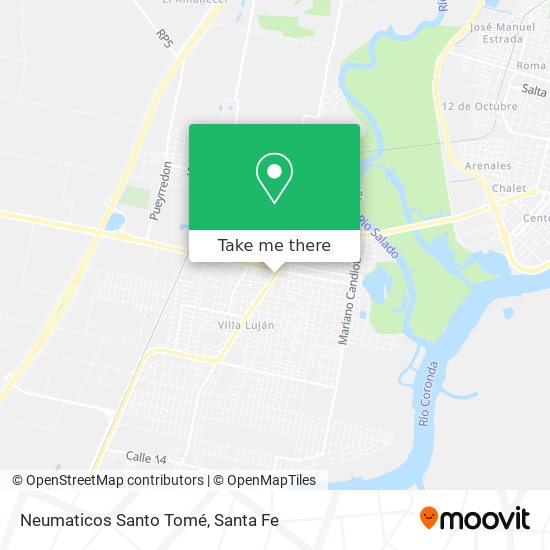 Mapa de Neumaticos Santo Tomé