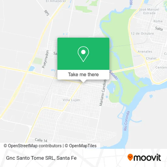 Gnc Santo Tome SRL map