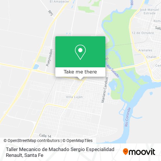 Mapa de Taller Mecanico de Machado Sergio Especialidad Renault