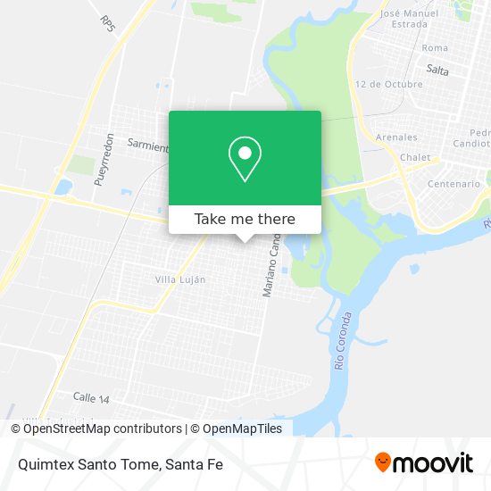 Mapa de Quimtex Santo Tome