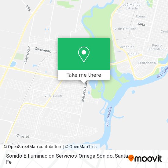 Sonido E Iluminacion-Servicios-Omega Sonido map