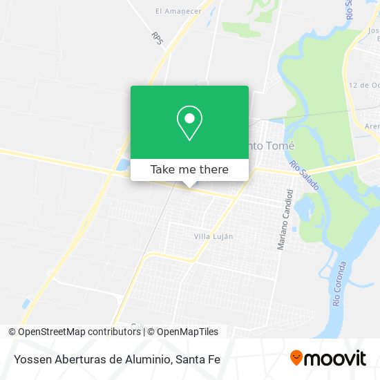 Mapa de Yossen Aberturas de Aluminio