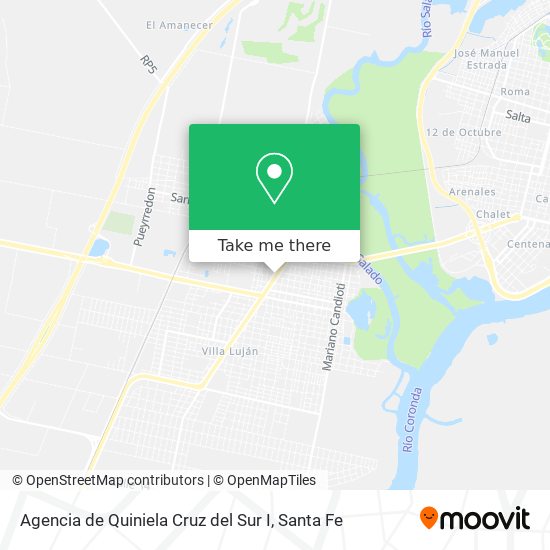 Agencia de Quiniela Cruz del Sur I map