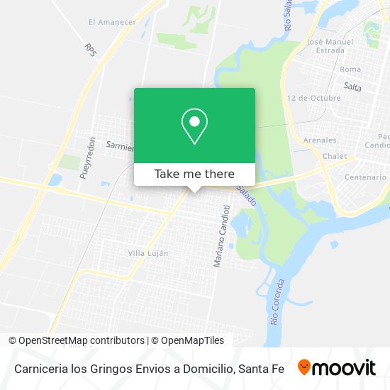 Mapa de Carniceria los Gringos Envios a Domicilio