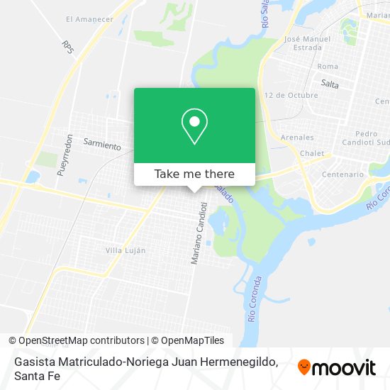 Gasista Matriculado-Noriega Juan Hermenegildo map