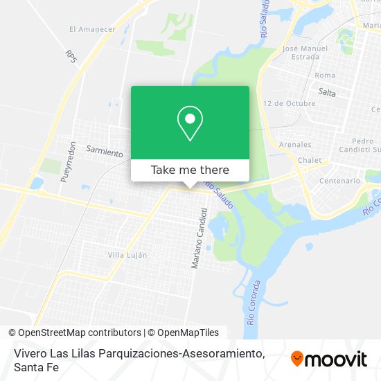 Vivero Las Lilas Parquizaciones-Asesoramiento map