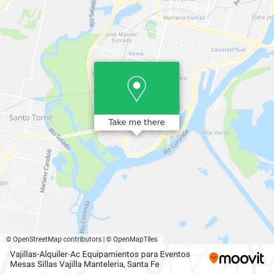 Vajillas-Alquiler-Ac Equipamientos para Eventos Mesas Sillas Vajilla Manteleria map