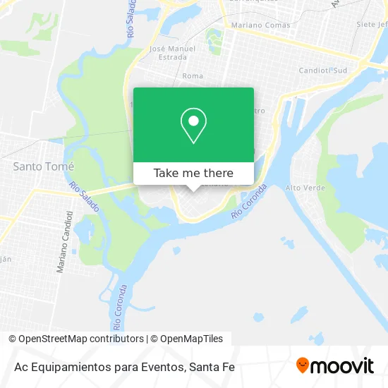 Ac Equipamientos para Eventos map