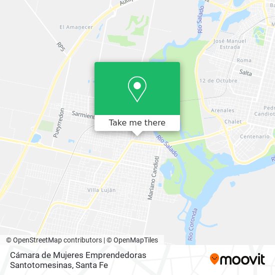 Cámara de Mujeres Emprendedoras Santotomesinas map