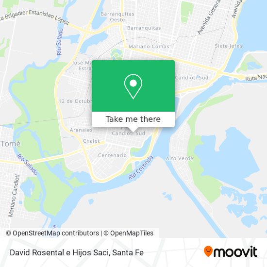 Mapa de David Rosental e Hijos Saci