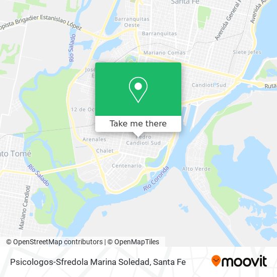 Psicologos-Sfredola Marina Soledad map