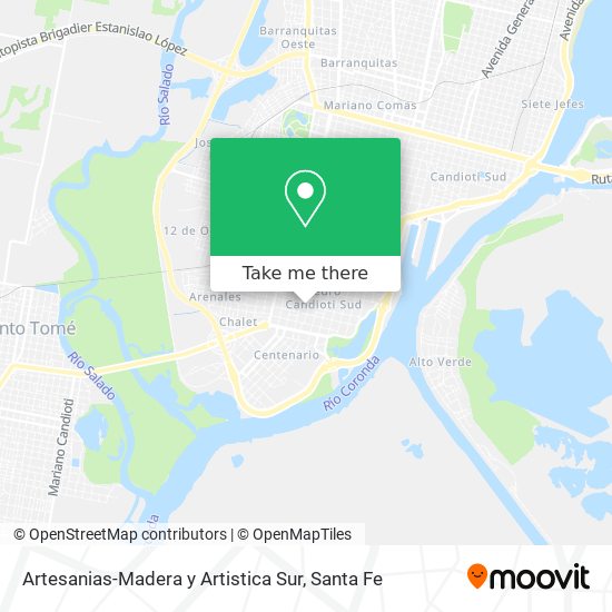 Mapa de Artesanias-Madera y Artistica Sur