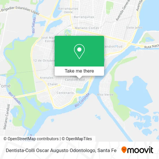 Dentista-Colli Oscar Augusto Odontologo map