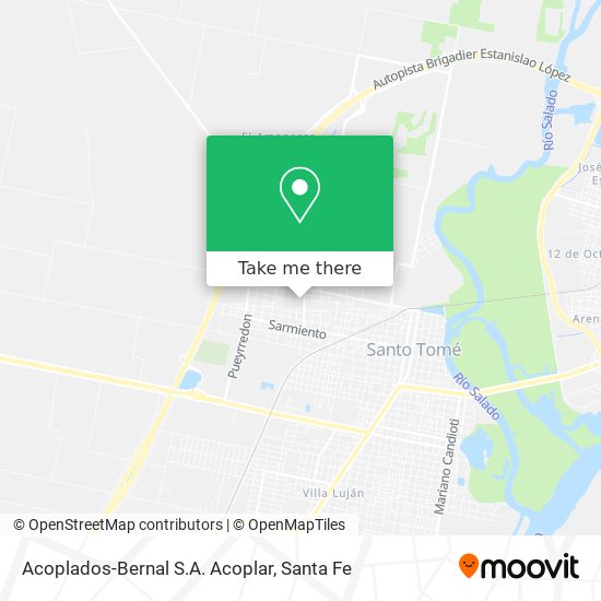 Acoplados-Bernal S.A. Acoplar map