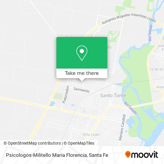 Psicologos-Militello Maria Florencia map